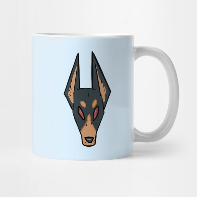 Doberman Head by CloudWalkerDesigns